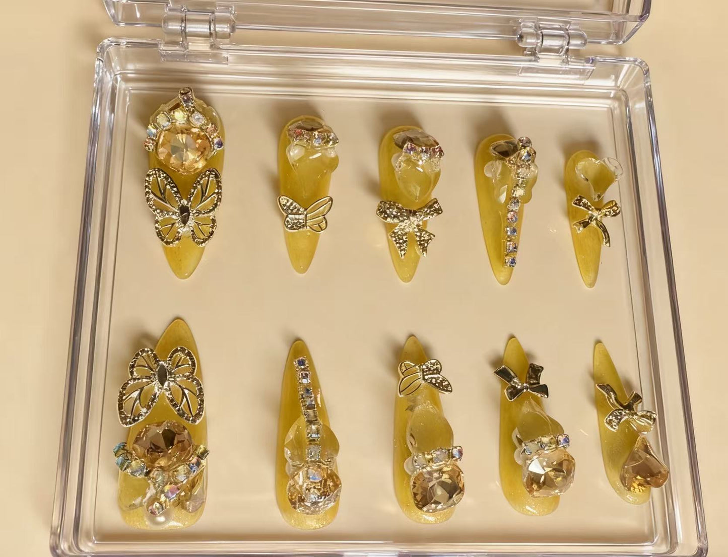 Golden Dream Handmade Press-On Nails