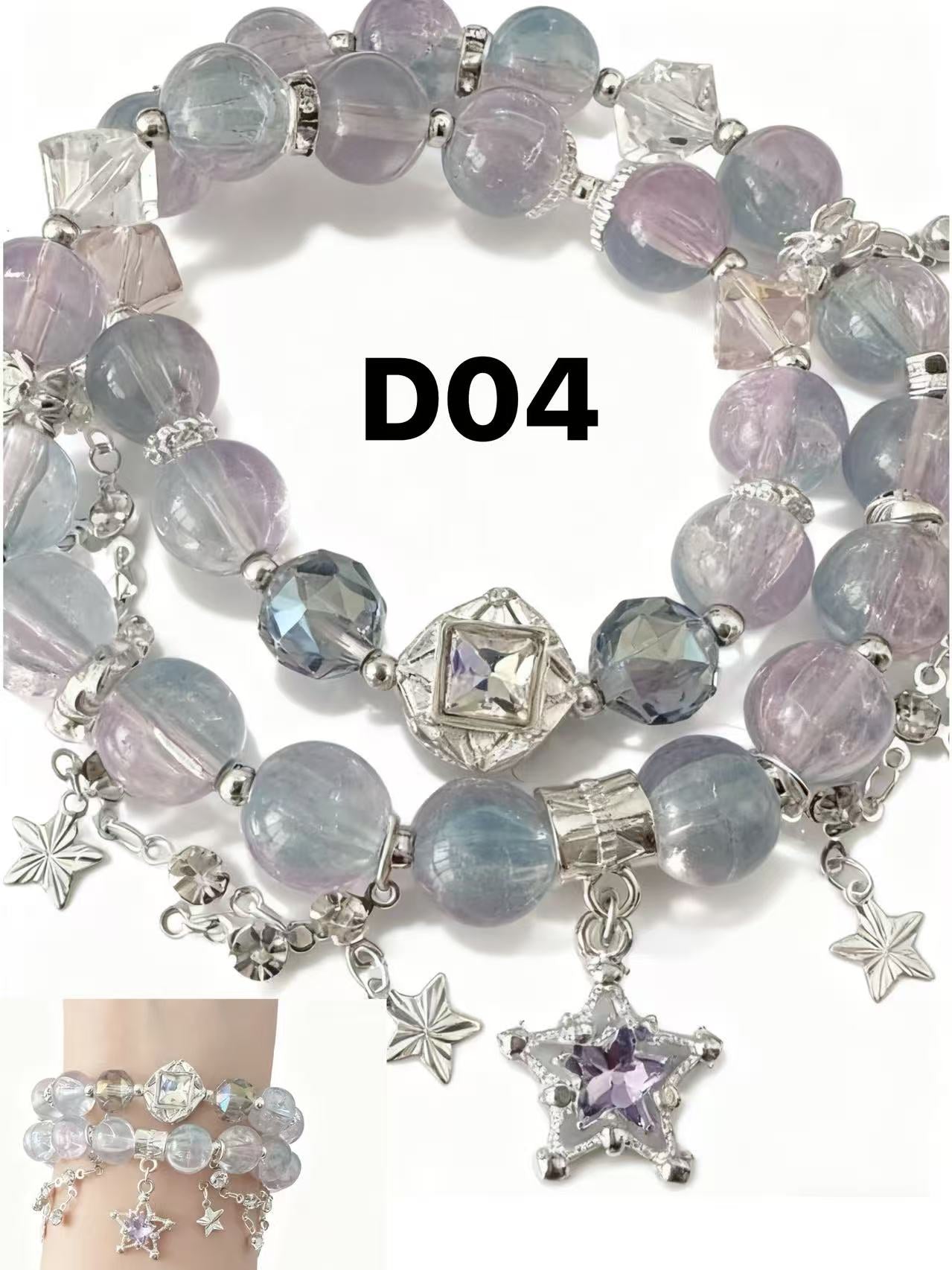 Moonlight Double-Wrap Bracelet — Limited Handmade Design