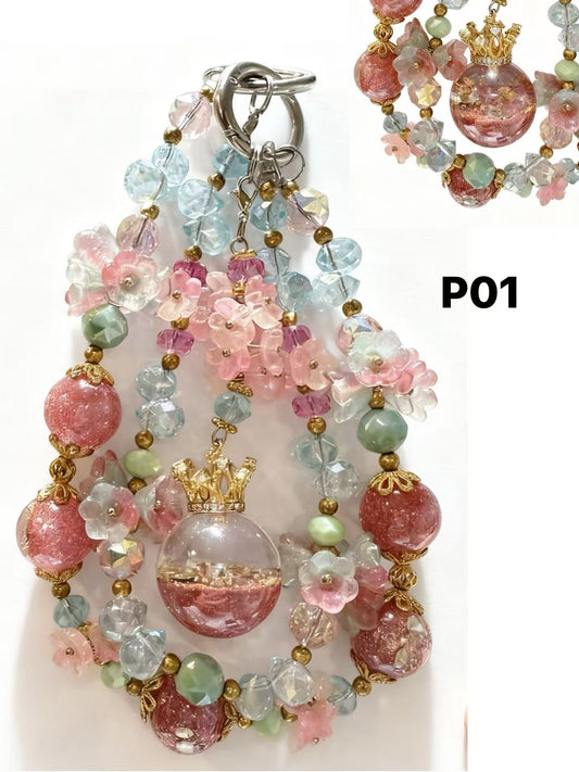 Dream Glow Handcrafted Bag Chain – Multiple Colors, Short Charm