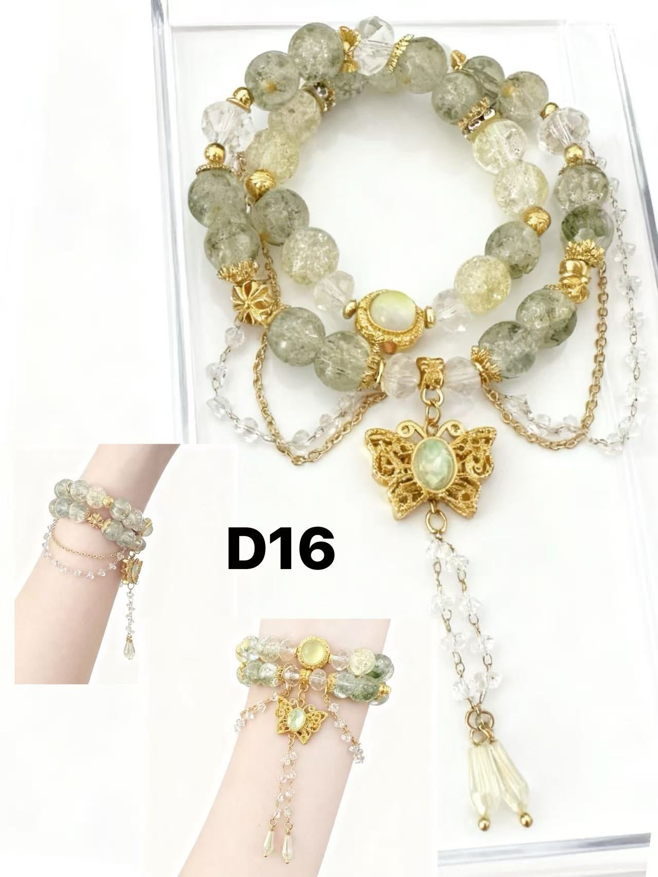 Moonlight Double-Wrap Bracelet — Limited Handmade Design