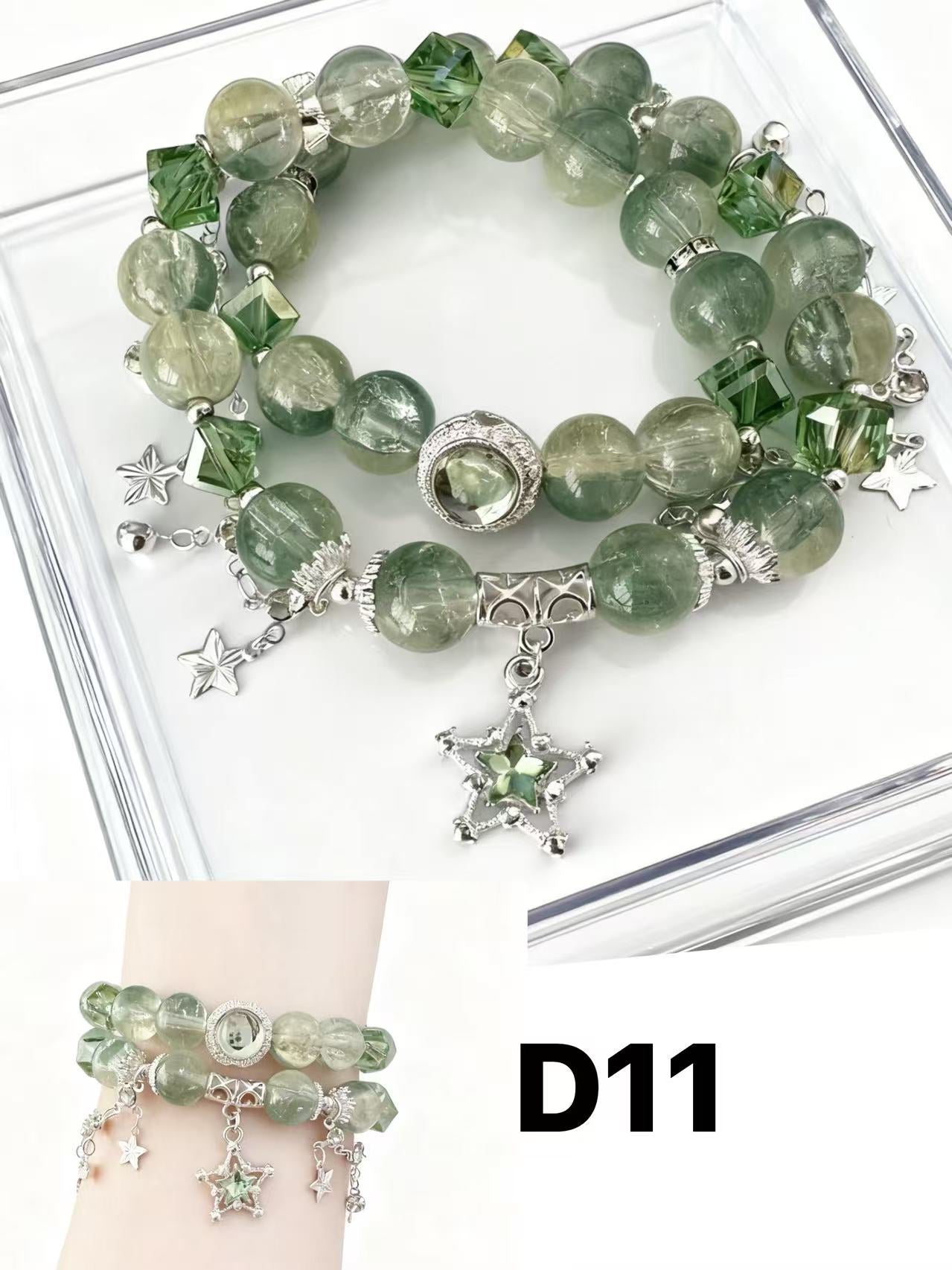 Moonlight Double-Wrap Bracelet — Limited Handmade Design