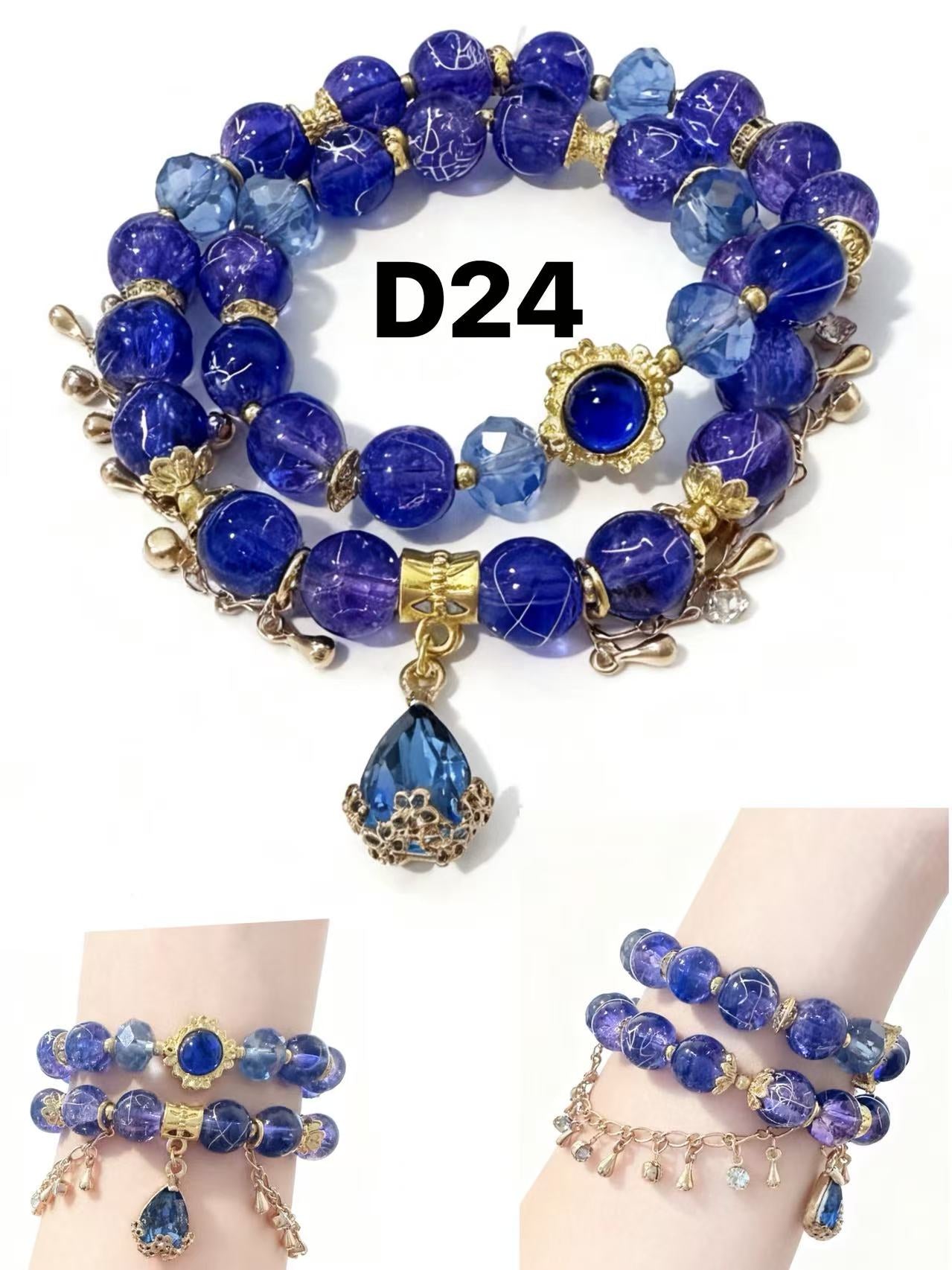 Moonlight Double-Wrap Bracelet — Limited Handmade Design