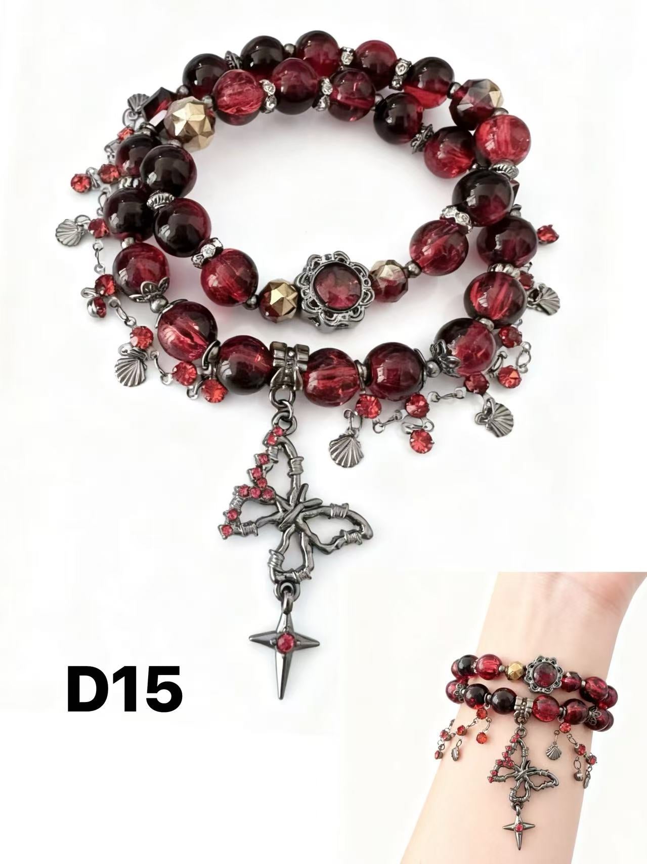 Moonlight Double-Wrap Bracelet — Limited Handmade Design