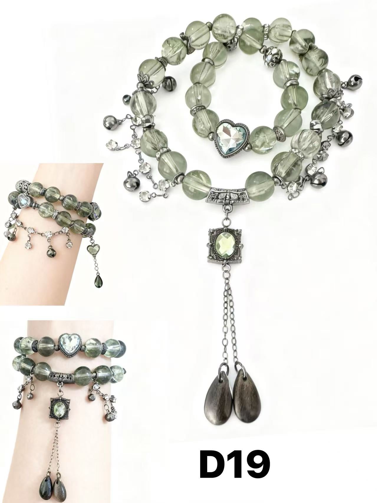 Moonlight Double-Wrap Bracelet — Limited Handmade Design