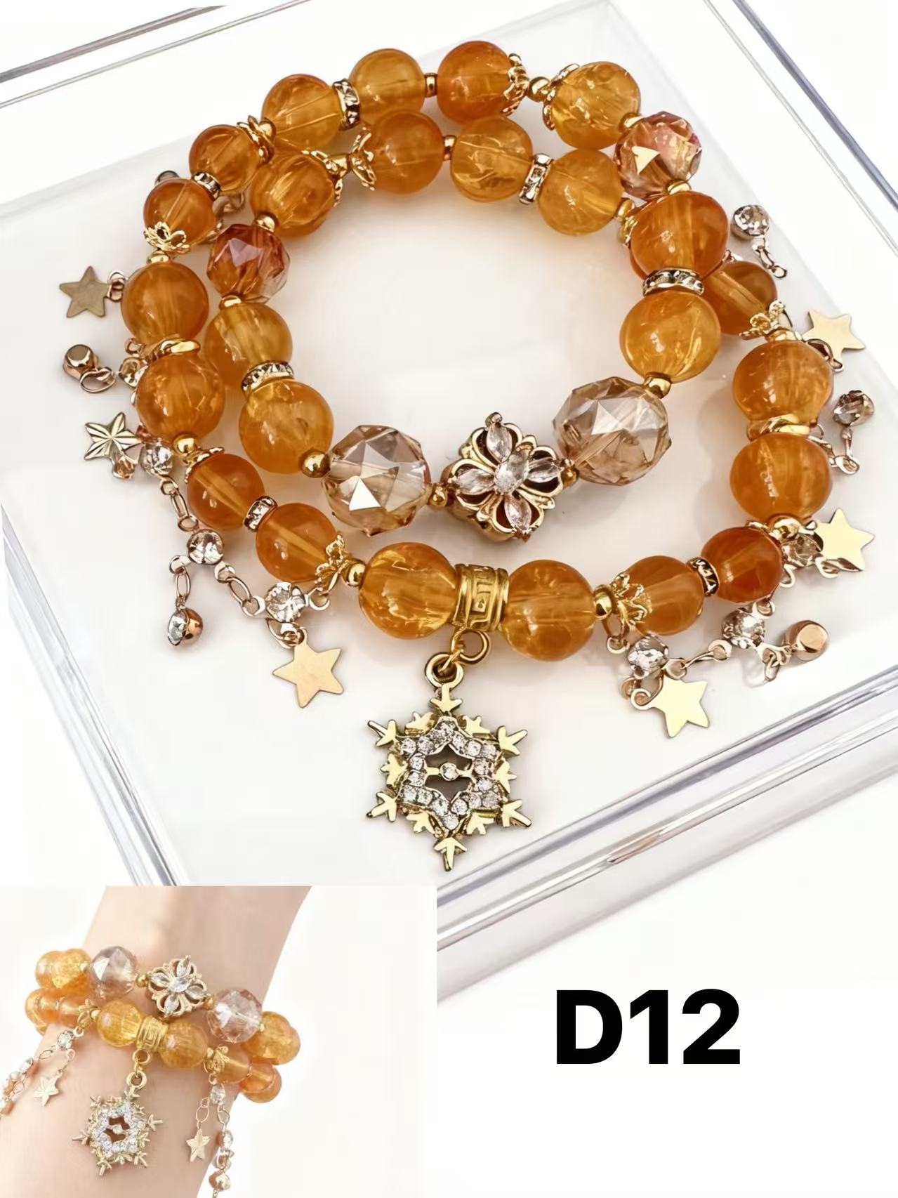 Moonlight Double-Wrap Bracelet — Limited Handmade Design