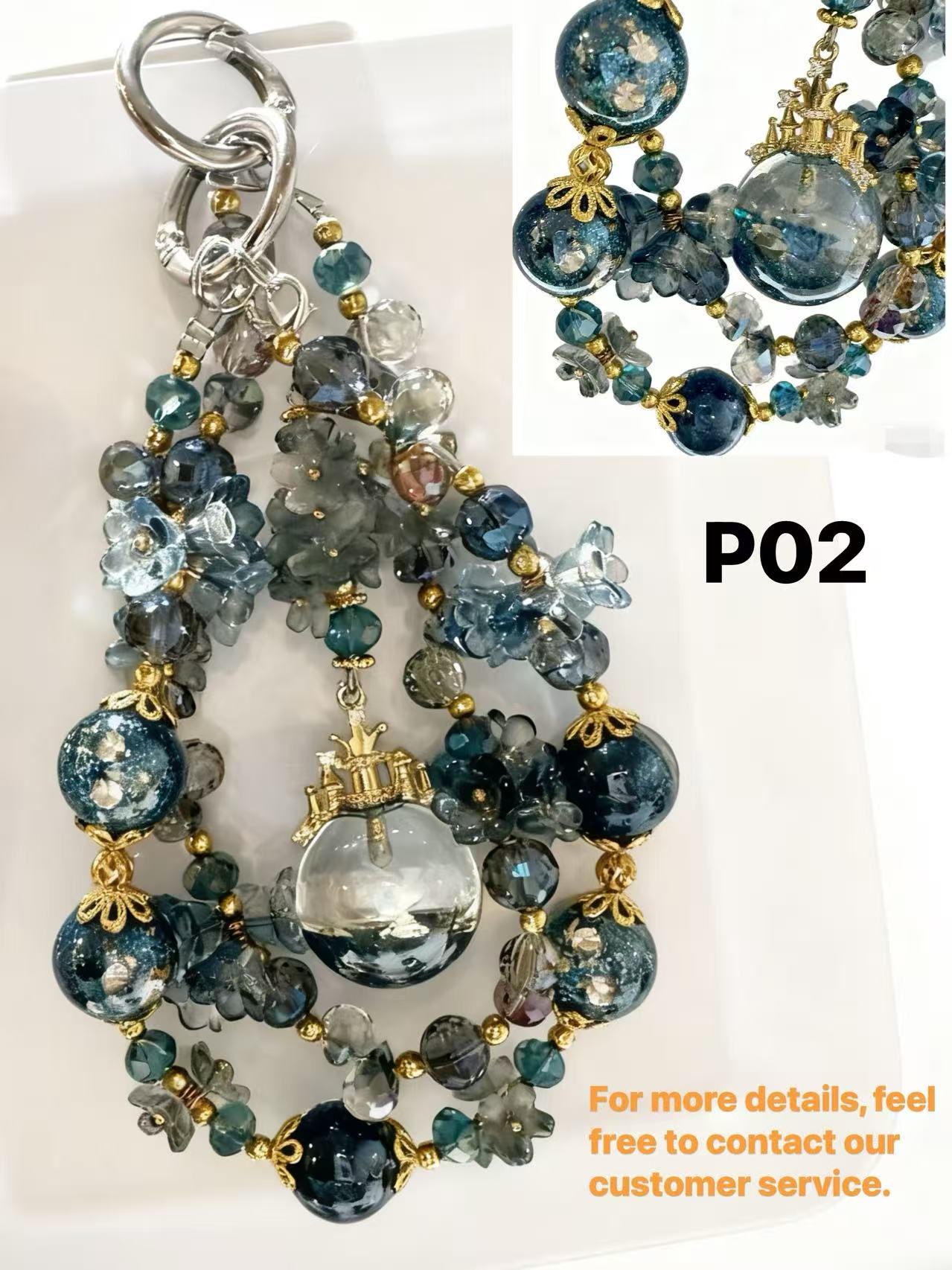 Dream Glow Handcrafted Bag Chain – Multiple Colors, Short Charm