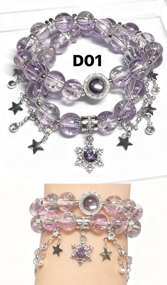 Moonlight Double-Wrap Bracelet — Limited Handmade Design