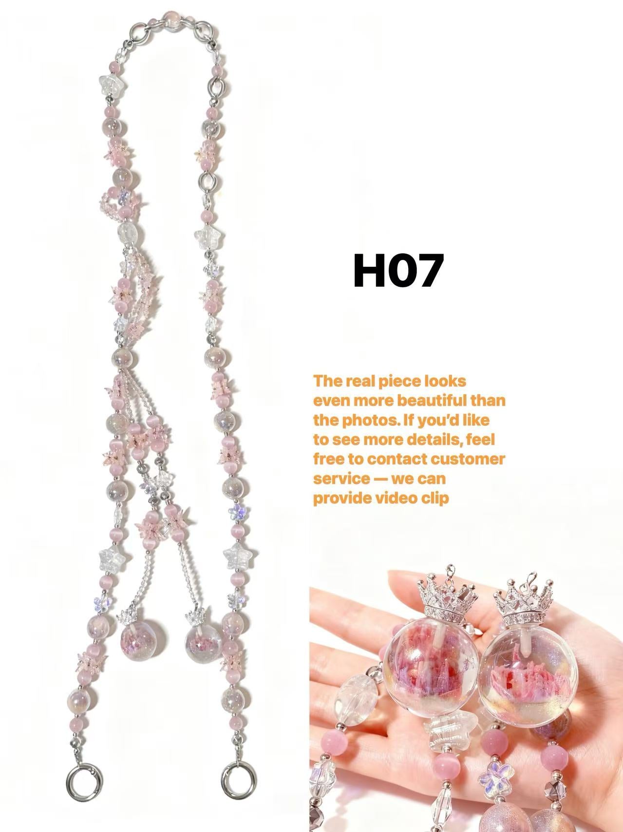 Dream Glow Handcrafted Bag Chain – Multiple Colors, Long Strap