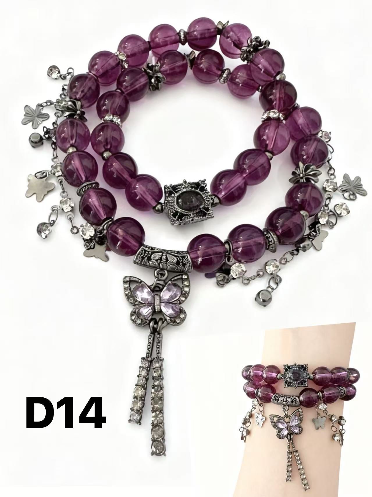 Moonlight Double-Wrap Bracelet — Limited Handmade Design