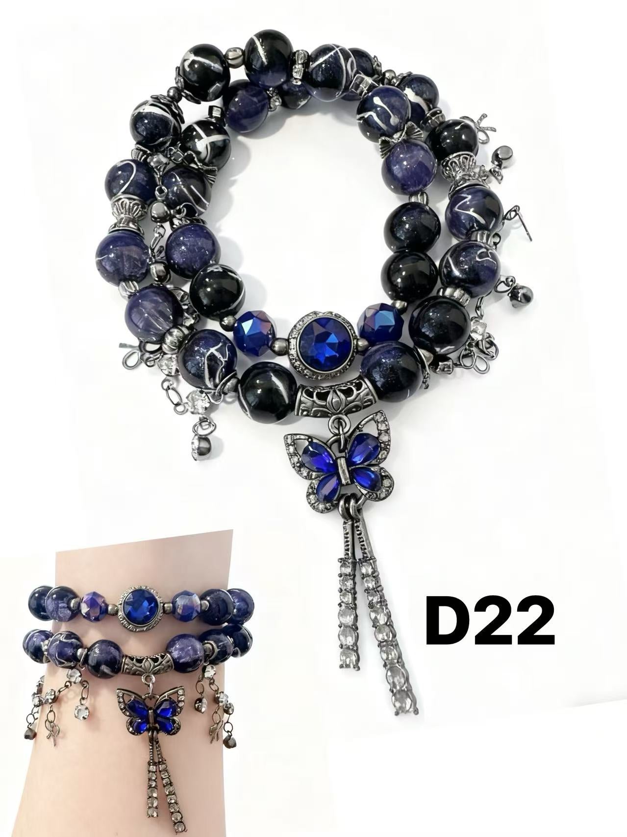 Moonlight Double-Wrap Bracelet — Limited Handmade Design