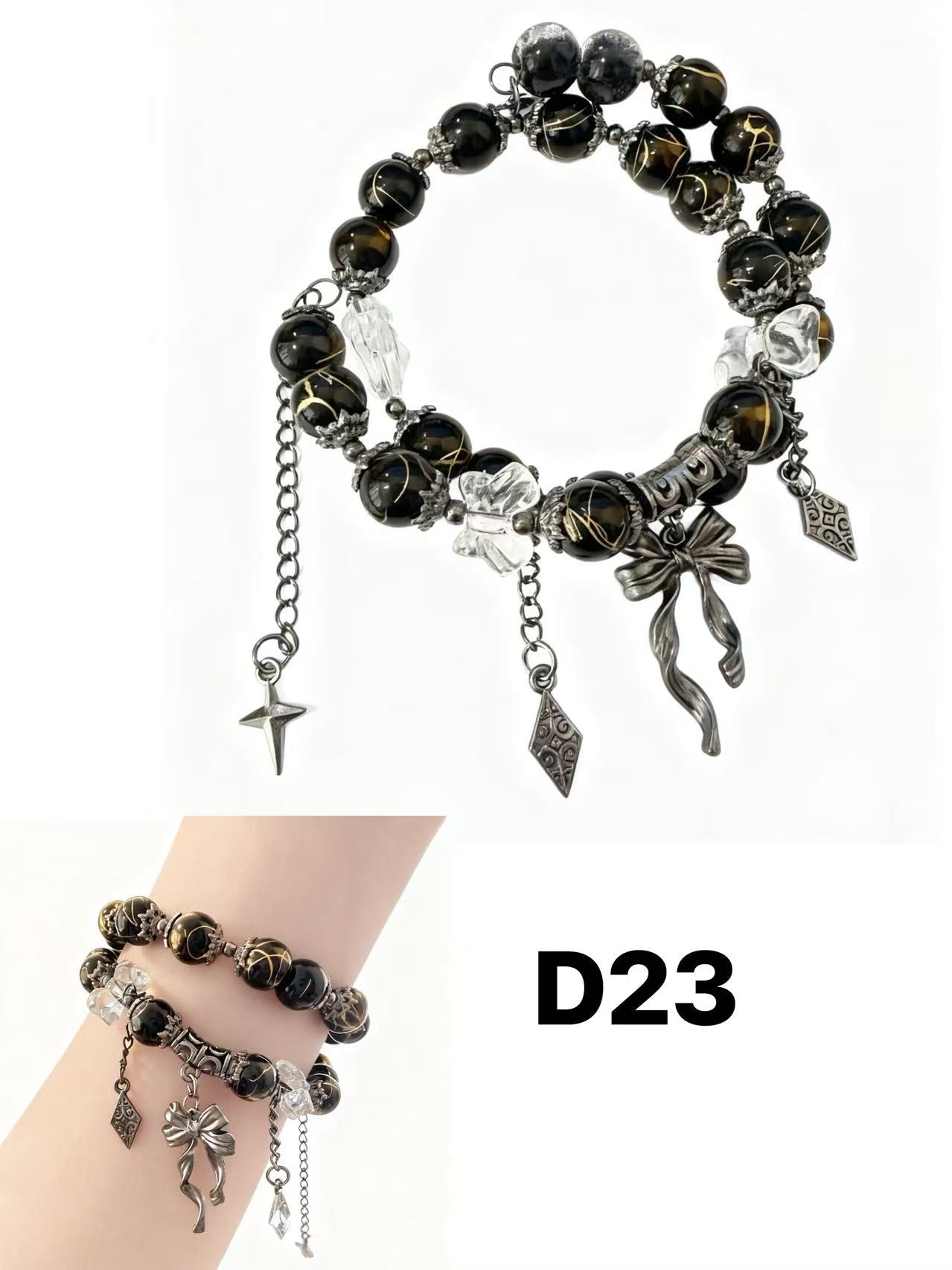 Moonlight Double-Wrap Bracelet — Limited Handmade Design