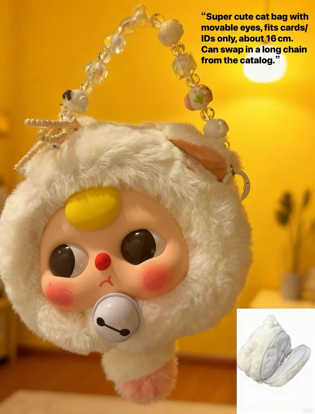 Handmade Realistic Cat Plush Backpack