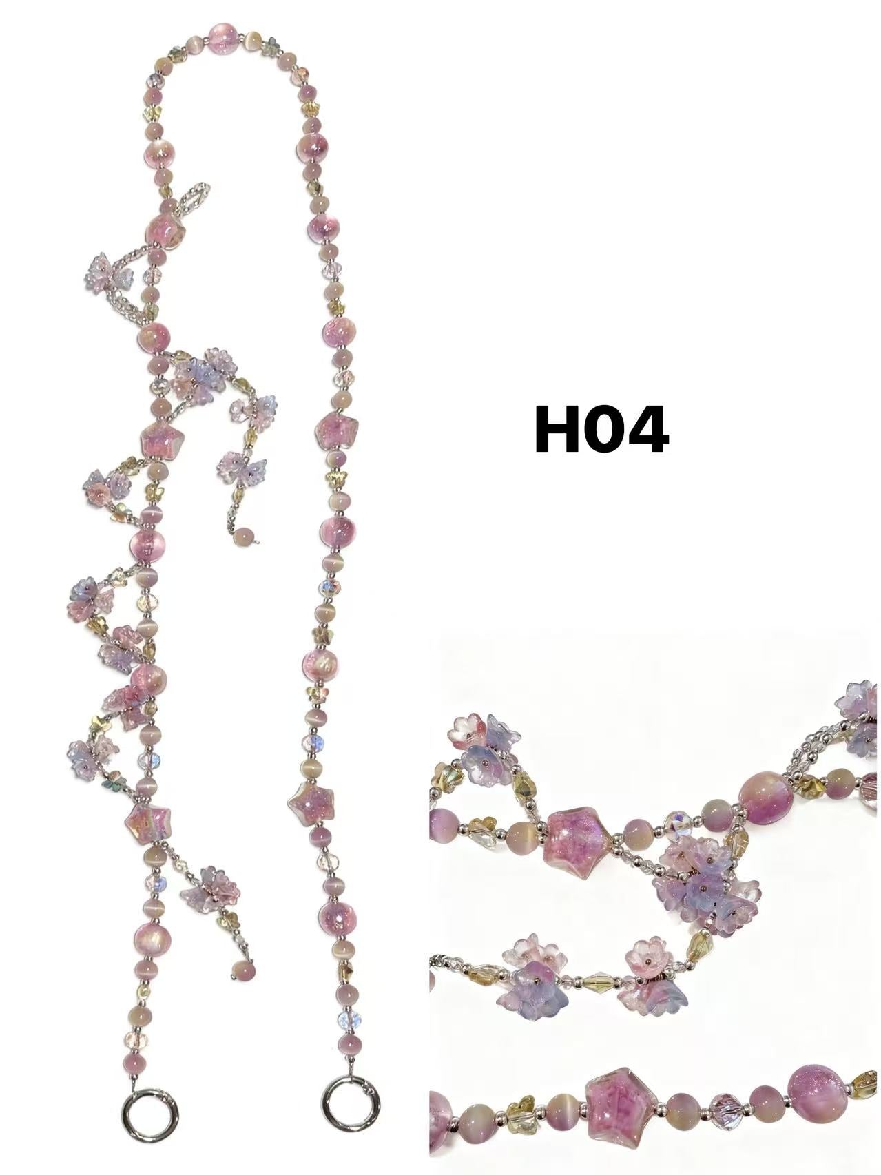 Dream Glow Handcrafted Bag Chain – Multiple Colors, Long Strap