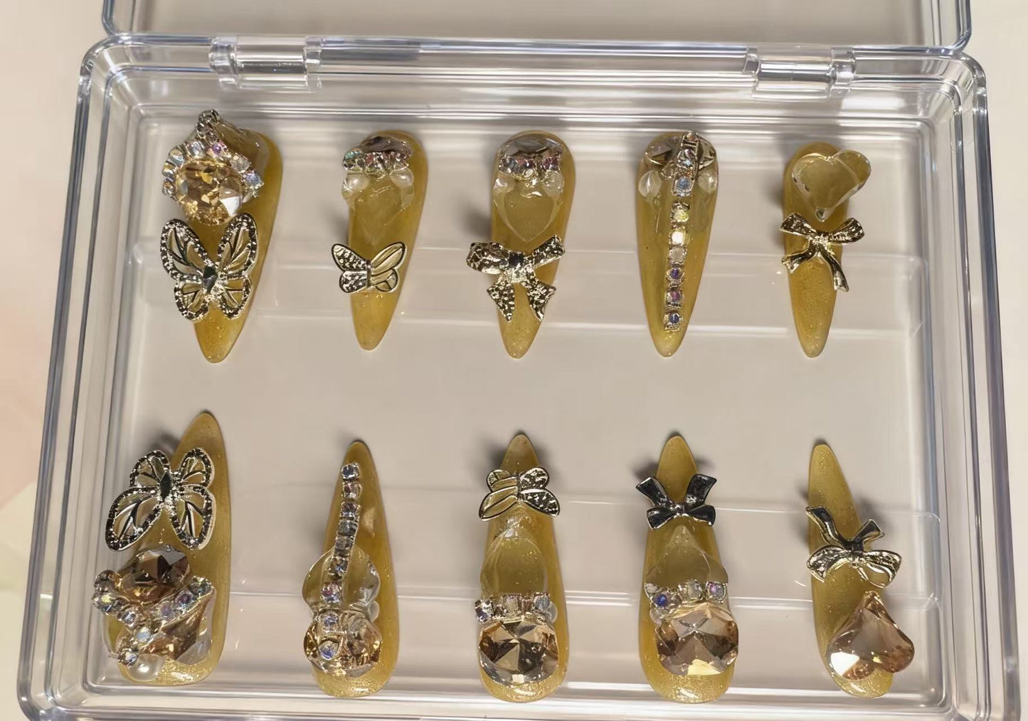 Golden Dream Handmade Press-On Nails